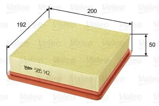 Luftfilter VALEO 585142 Bild Luftfilter VALEO 585142