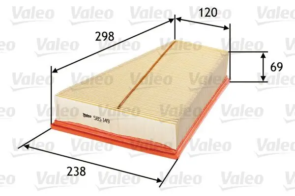 Luftfilter VALEO 585149