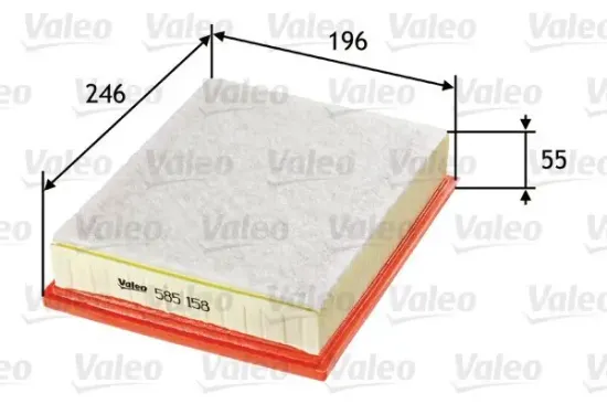 Luftfilter VALEO 585158 Bild Luftfilter VALEO 585158