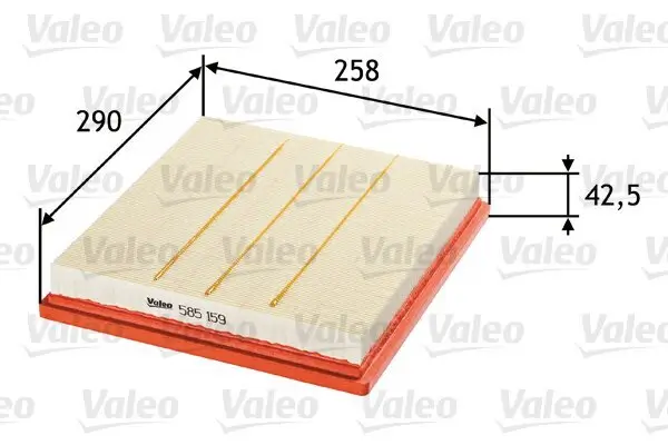 Luftfilter VALEO 585159