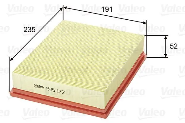 Luftfilter VALEO 585172