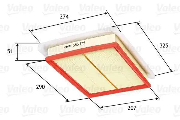 Luftfilter VALEO 585175