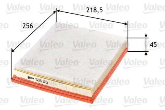 Luftfilter VALEO 585176 Bild Luftfilter VALEO 585176