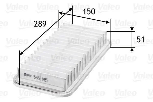 Luftfilter VALEO 585185