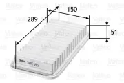 Luftfilter VALEO 585185