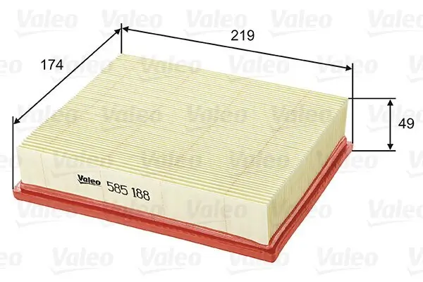 Luftfilter VALEO 585188