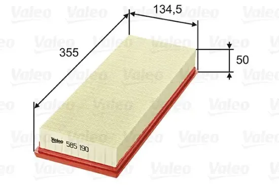 Luftfilter VALEO 585190 Bild Luftfilter VALEO 585190