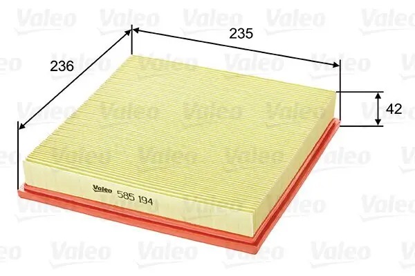 Luftfilter VALEO 585194