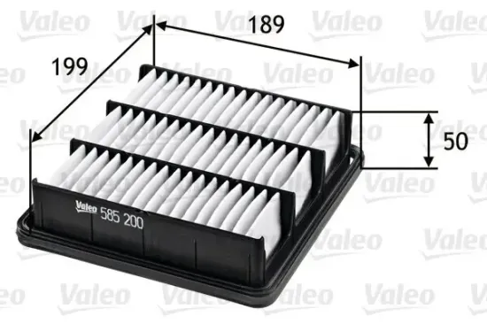 Luftfilter VALEO 585200 Bild Luftfilter VALEO 585200