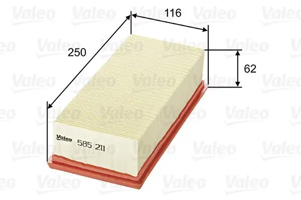 Luftfilter VALEO 585211