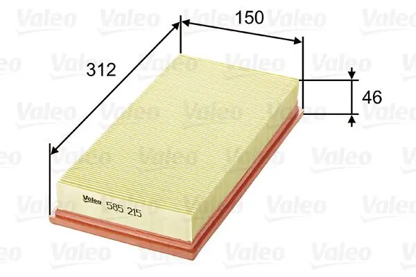 Luftfilter VALEO 585215