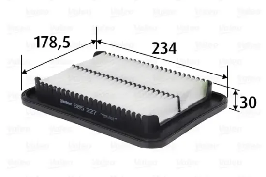 Luftfilter VALEO 585227 Bild Luftfilter VALEO 585227