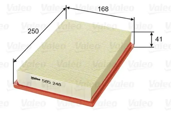Luftfilter VALEO 585248 Bild Luftfilter VALEO 585248