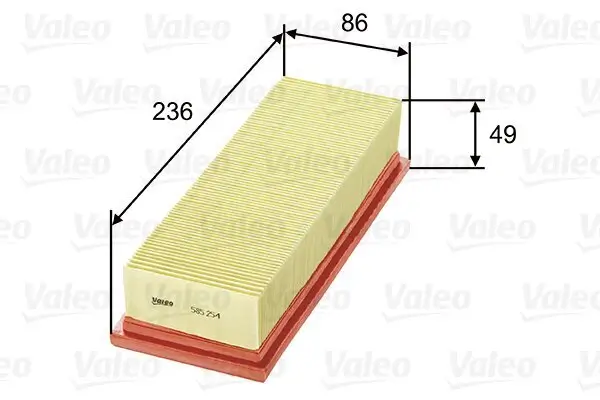 Luftfilter VALEO 585254