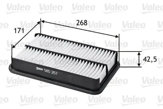 Luftfilter VALEO 585257 Bild Luftfilter VALEO 585257