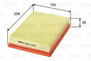 Luftfilter VALEO 585284
