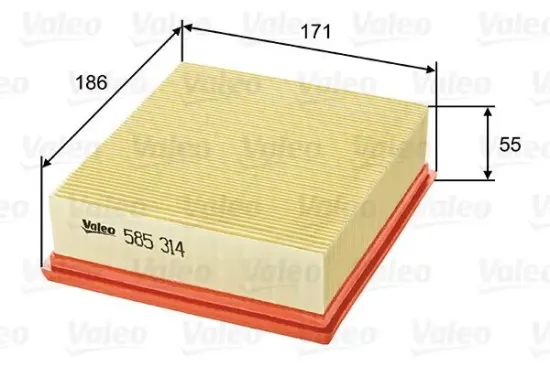 Luftfilter VALEO 585314 Bild Luftfilter VALEO 585314