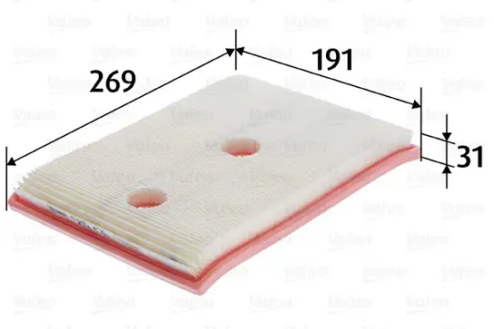 Luftfilter VALEO 585431 Bild Luftfilter VALEO 585431
