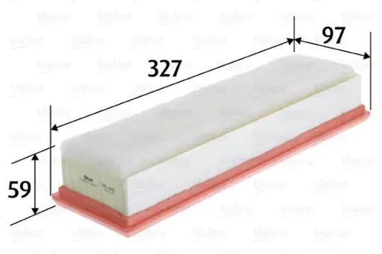 Luftfilter VALEO 585440 Bild Luftfilter VALEO 585440