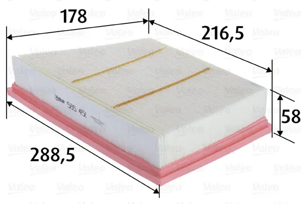 Luftfilter VALEO 585451