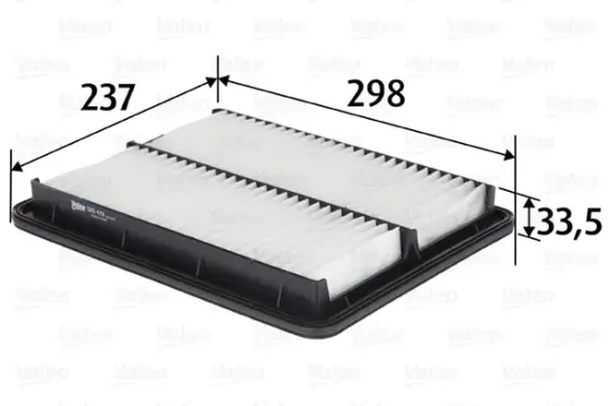 Luftfilter VALEO 585478 Bild Luftfilter VALEO 585478