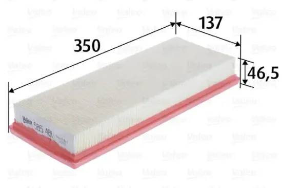 Luftfilter VALEO 585481 Bild Luftfilter VALEO 585481