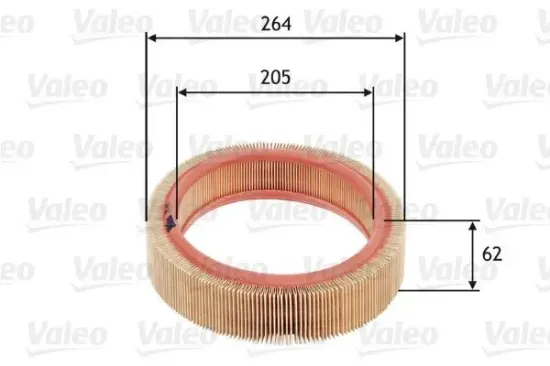 Luftfilter VALEO 585607 Bild Luftfilter VALEO 585607