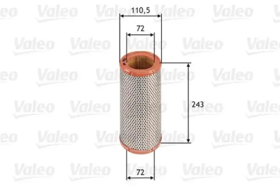 Luftfilter VALEO 585612 Bild Luftfilter VALEO 585612