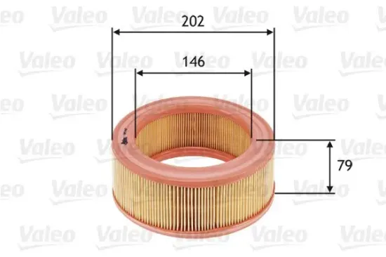 Luftfilter VALEO 585642 Bild Luftfilter VALEO 585642