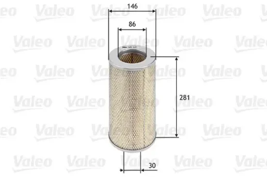 Luftfilter VALEO 585680 Bild Luftfilter VALEO 585680