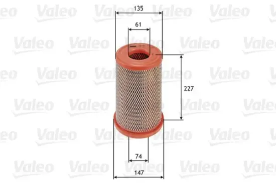 Luftfilter VALEO 585738 Bild Luftfilter VALEO 585738
