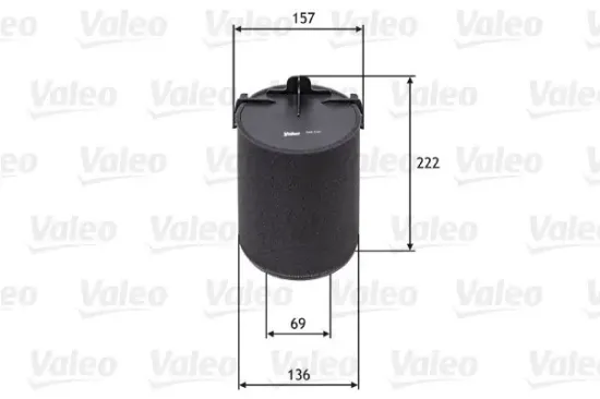 Luftfilter VALEO 585742 Bild Luftfilter VALEO 585742