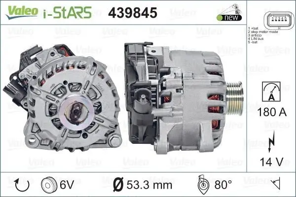 Startergenerator 14 V VALEO 439845