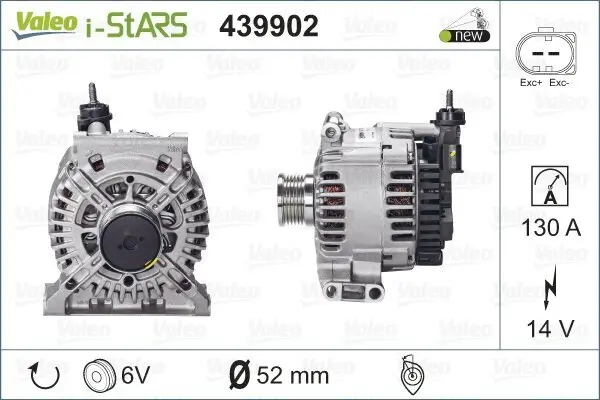 Startergenerator 14 V VALEO 439902