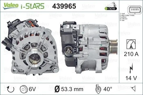 Startergenerator 14 V VALEO 439965