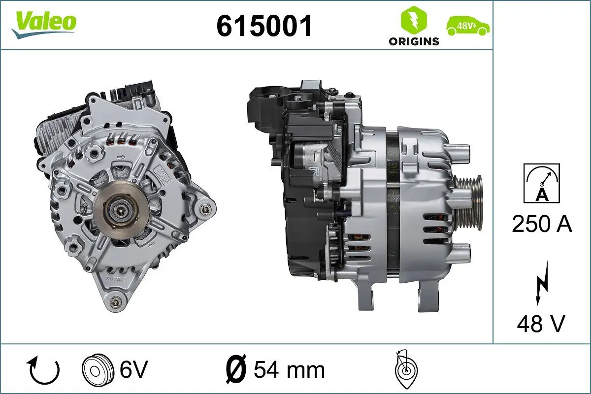 Startergenerator 48 V VALEO 615001