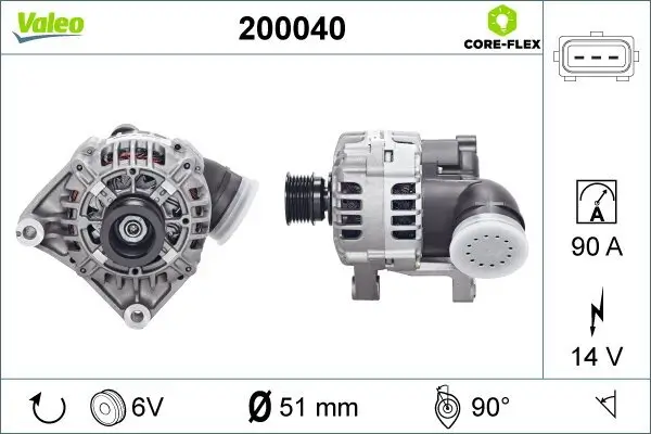 Generator 14 V VALEO 200040