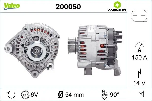 Generator 14 V VALEO 200050