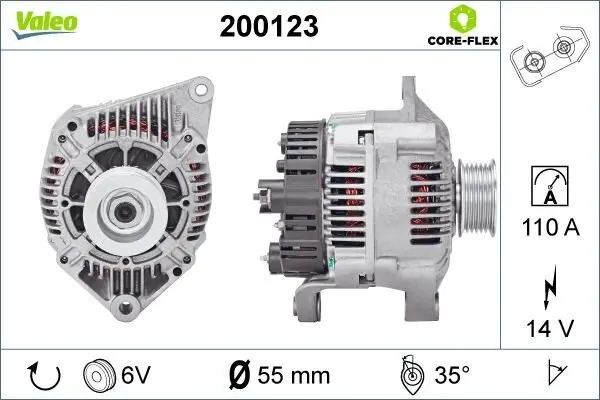 Generator 14 V VALEO 200123