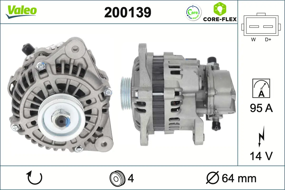 Generator 14 V VALEO 200139