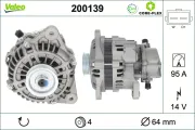 Generator 14 V VALEO 200139