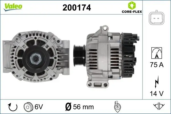 Generator 14 V VALEO 200174