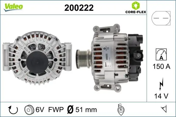 Generator 14 V VALEO 200222