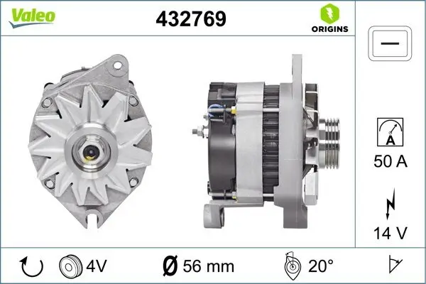 Generator 14 V VALEO 432769
