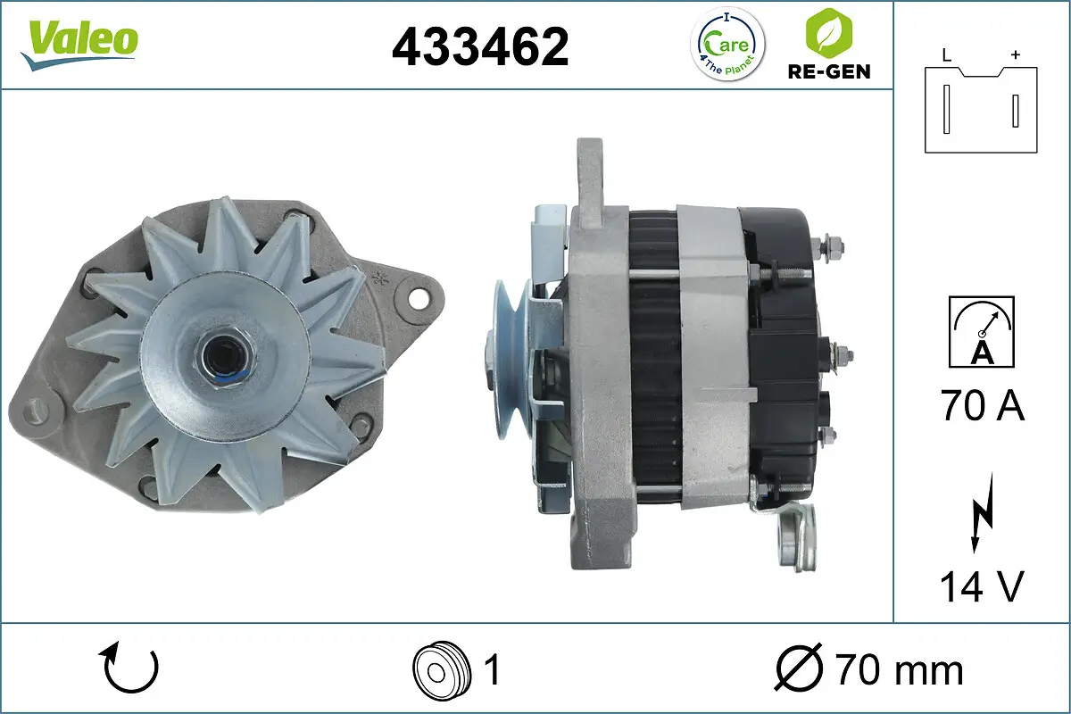 Generator 14 V VALEO 433462