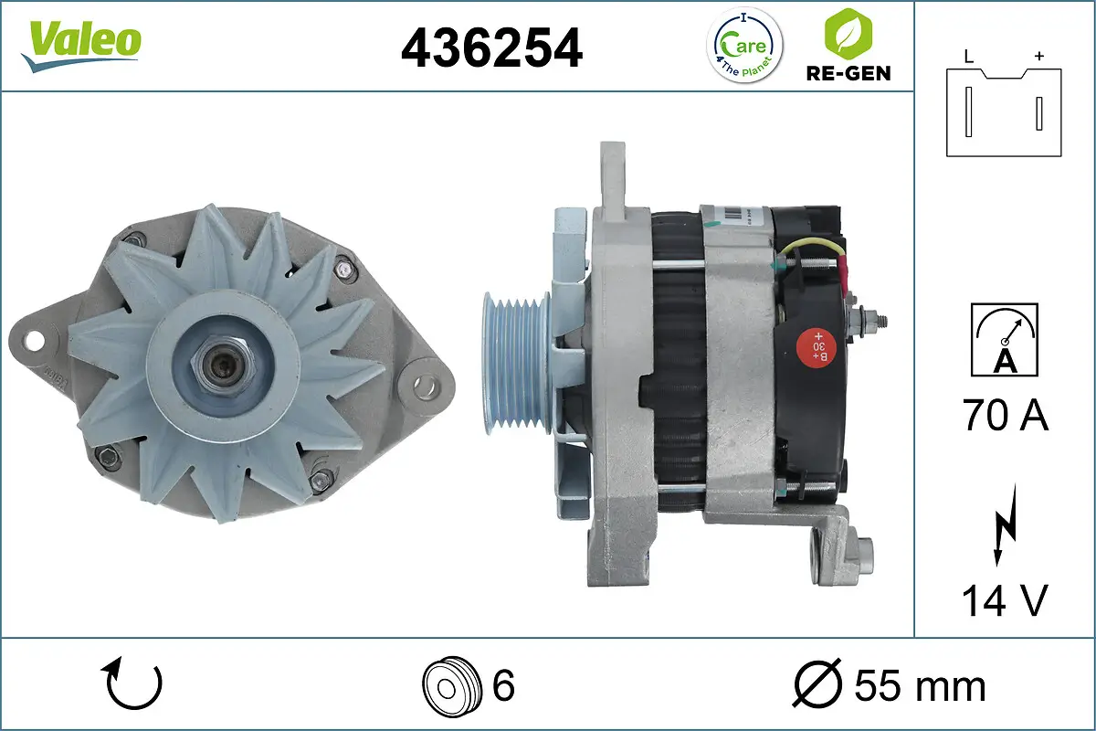Generator 14 V VALEO 436254