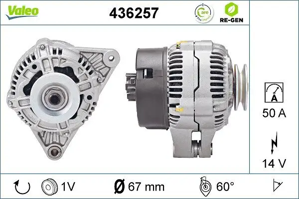 Generator 14 V VALEO 436257