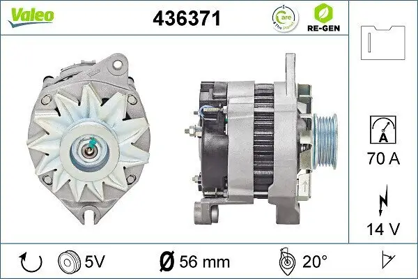 Generator 14 V VALEO 436371