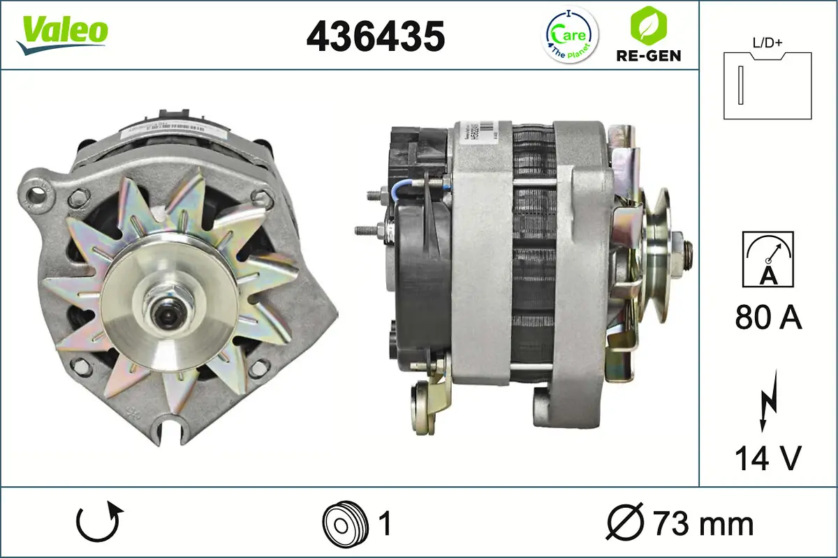 Generator 14 V VALEO 436435