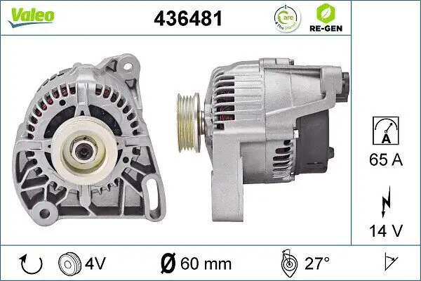 Generator 14 V VALEO 436481